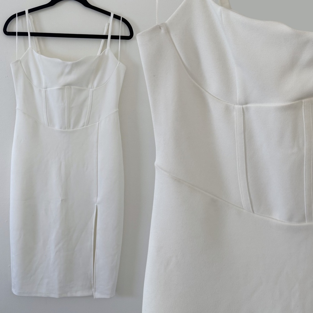 Evolutionary White Short Midi Dress Corset XL NWT